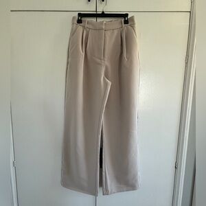 Abercrombie & Fitch Cream Wide Leg Pants